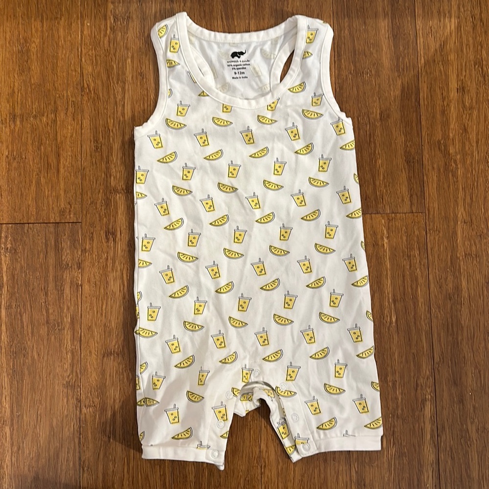 Monica & Andy Racerback Shortall Lemonade Stand print (Size 9-12M)